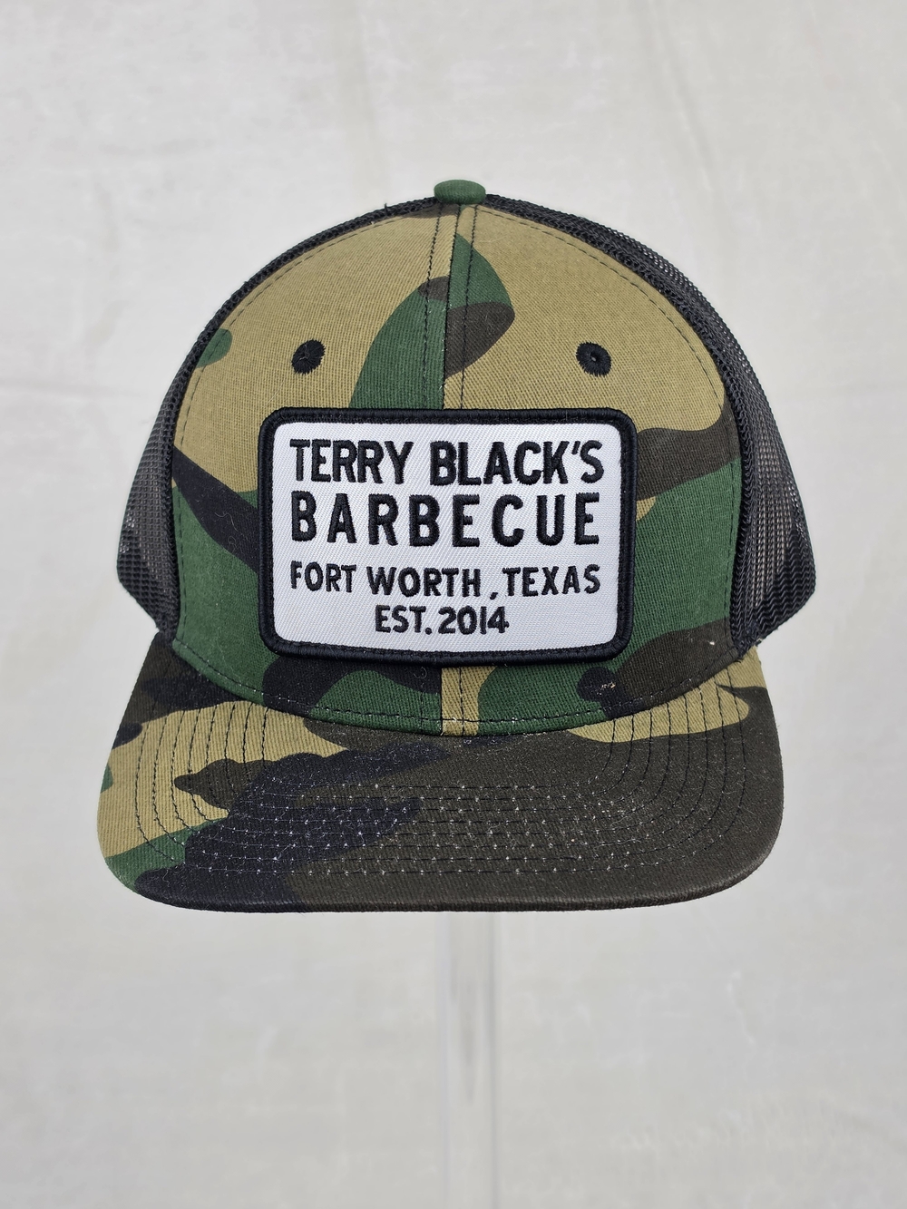 Terry‎ Black's Barbecue Fort Worth Texas Camo Trucker Hat Snapback No Tags